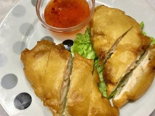 Galinha com gambas na caçarola