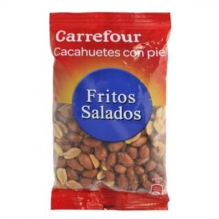 Cacahuetes Fritos Y Salados Con Piel Carrefour 200 Gr.