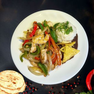 Fajitas de Pollo (4 Tacos)