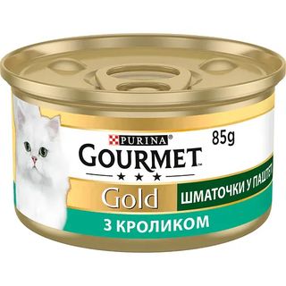 Gourmet Gold з кроликом, шматочки у паштеті, 85 г