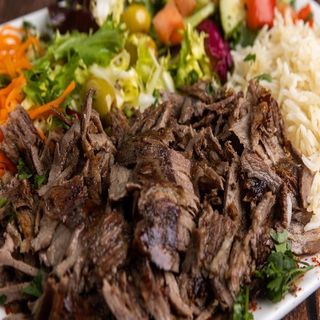 Doner kebab en plato 