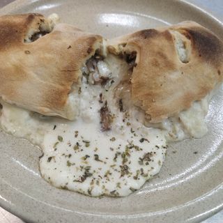 Pão com Frango e Natas