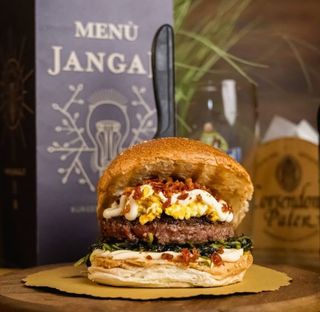 Eggs burger