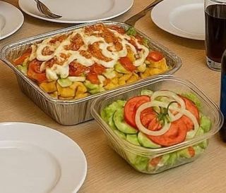 Kapsalon Mega + Box sałatkowy