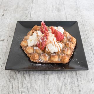 Biscoff, Chocolate Blanco, Fresa y Helado