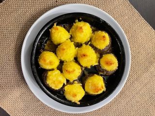 შემწვარი სოკო სულგუნით