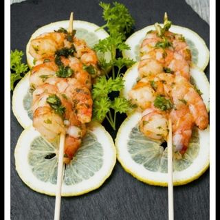 Gambas en Sarten Al Limón