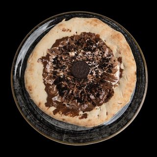 Pizza con Oreo