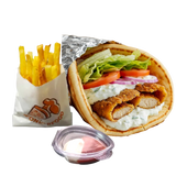 Makloub Escalope panée + Frites