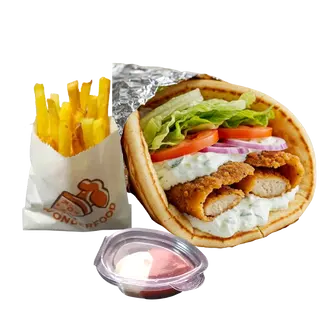 Makloub Escalope panée + Frites