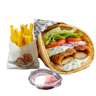 Makloub Escalope panée + Frites