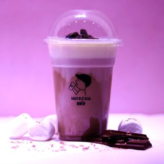 Какао с сырной пенкой и орео 