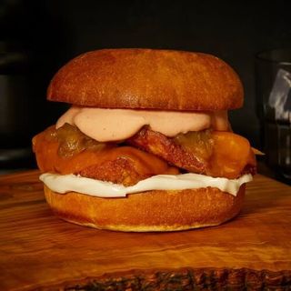 Doble Cheeseburger De Pollo