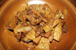 Tofu con Funghi e Bambù