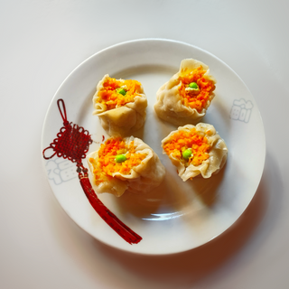 Ravioli di gamberi al vapore