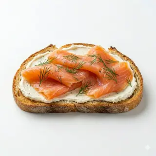 Tosta De Salmón Y Queso