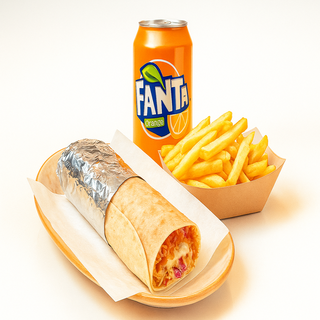 Menú durum de pollo 