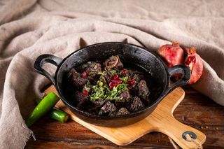 ღორის ჯიგარი კეცზე