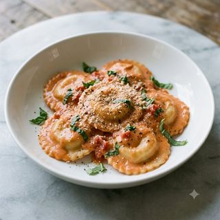 Raviolis Caseros Mozzarella Con Tomate