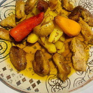 Pluma Ibérica de bellota sobre cama de patata