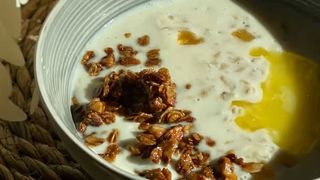 Каша овсяная с сухофруктами 