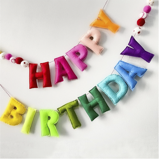 Guirnalda de Tela "Happy Birthday"