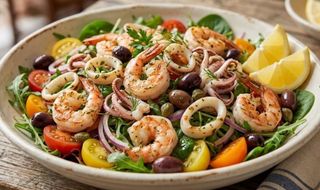 Insalata gamberi e calamari