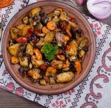 Сотирани зеленчуци с масло чесън и копър (250 г)