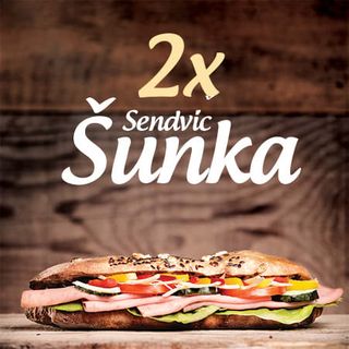 2 x Sendvič sa šunkom