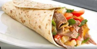 Menù piadina kebab - gigante ( carne doppia )