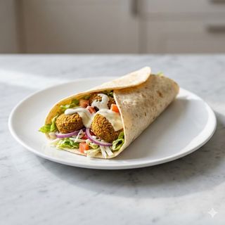 Falafel En Pan Durum