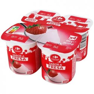 Yogur Sabor Fresa Carrefour 4x125 Gr.