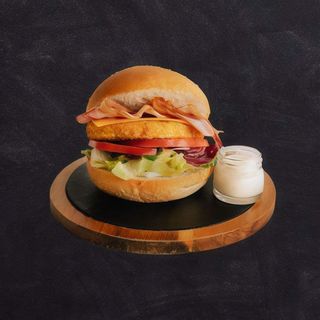 Hamburguesa de Pollo Empanado