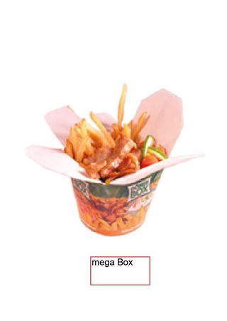 Mega Box z frytkami lub surówkami 440g