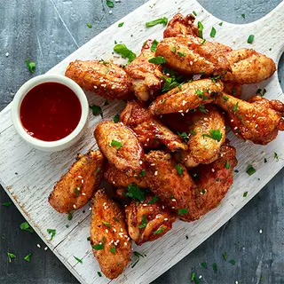 Alitas de pollo barbacoa mediana (6 uds.)