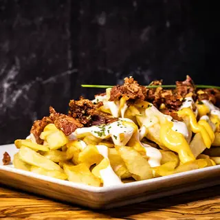 Patatas Fries Y Cheese Bacon