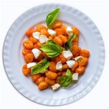 Gnocchi Con Tomate Y Mozzarella