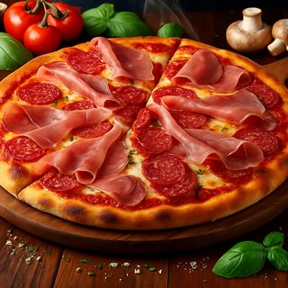 Pizza Prosciutto Salame