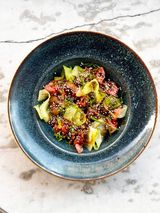 Roastbeef potato teriyaki