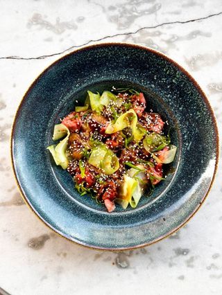 Roastbeef potato teriyaki