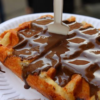 Waffles com Nutella