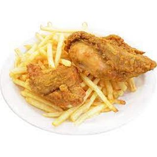 Fried Chicken With Chips