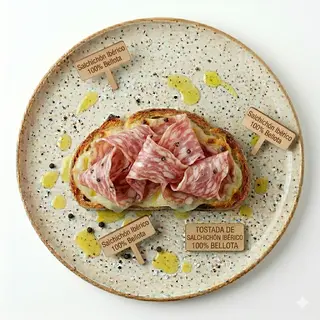 Tostada De Salchichón Ibérico 100% Bellota