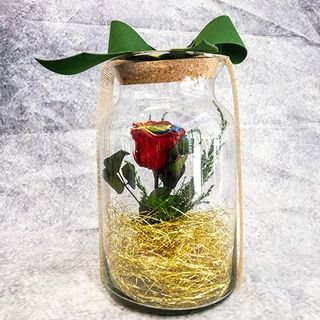 rosa eterna cristal arcoiris