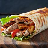 Kebab Pan Rollo Barbacoa De Pollo