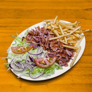 Plato Döner Kebab Pollo Con Patatas