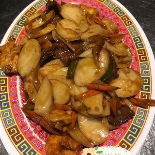 Pasta De Arroz Con Tres Delicias