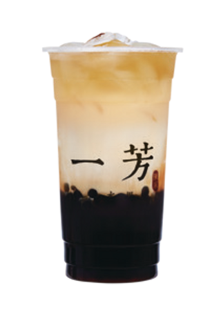 Té oolong al latte con zucchero di canna e boba