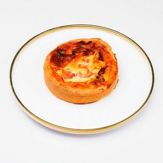 Quiche vege z kozim serem i pomidorem