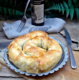 Spanakopita, Espiral de Espinacas y Queso Feta